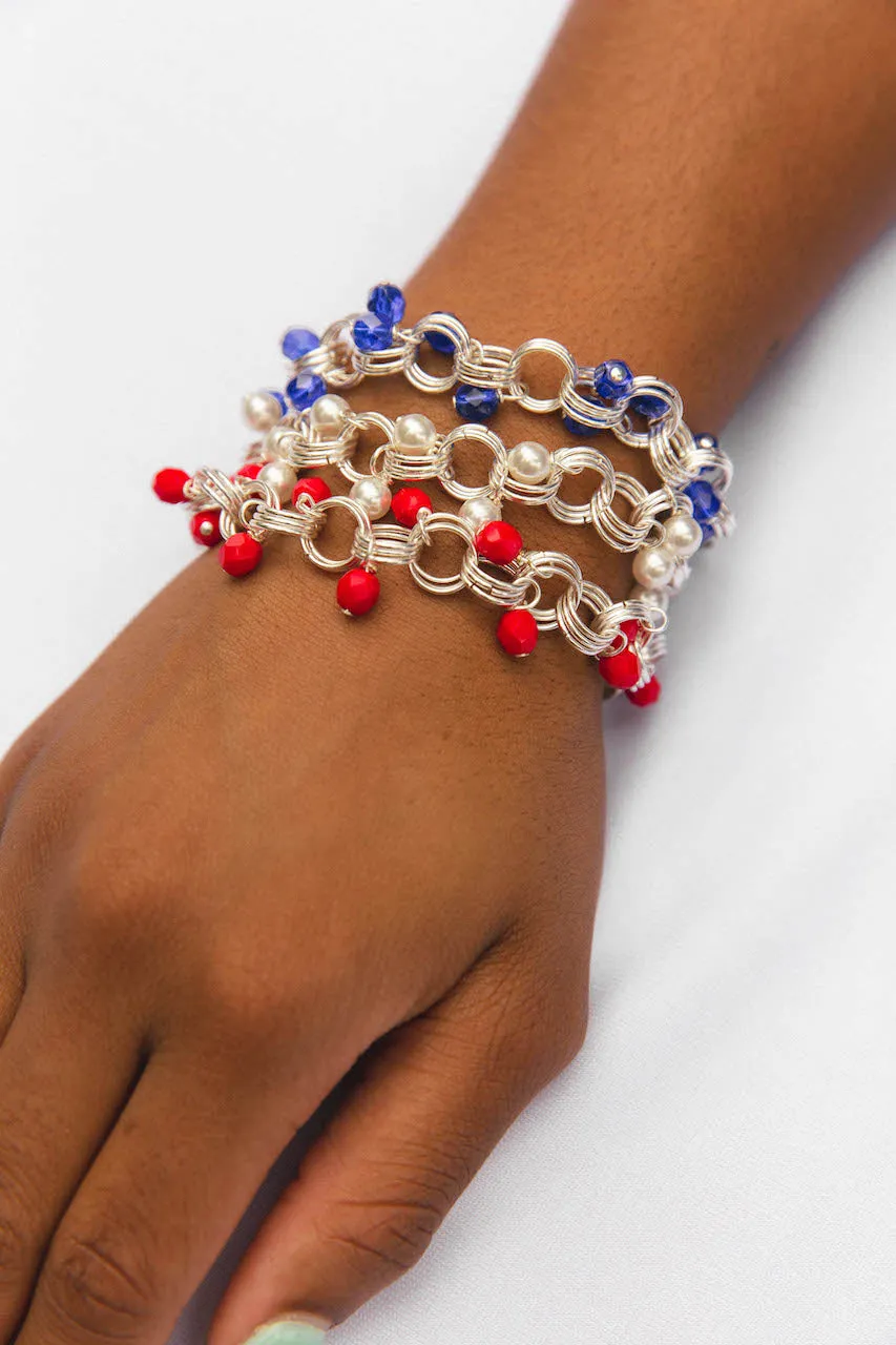The Donna Bracelet in Cobalt Blue