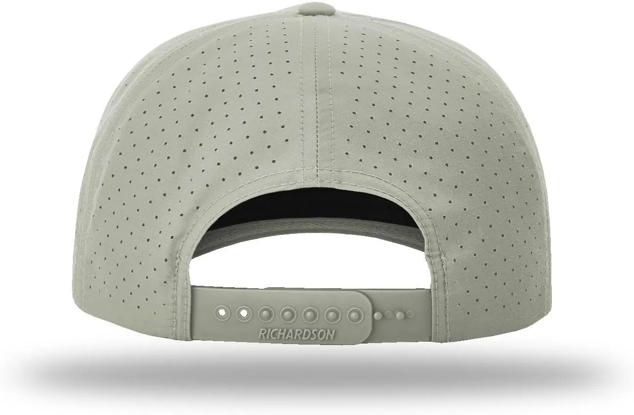 The Hat Pros Richardson 355 Laser Perforated 5-Panel Trucker Snapback Hat Bundle with THP Hat & Clothing Brush