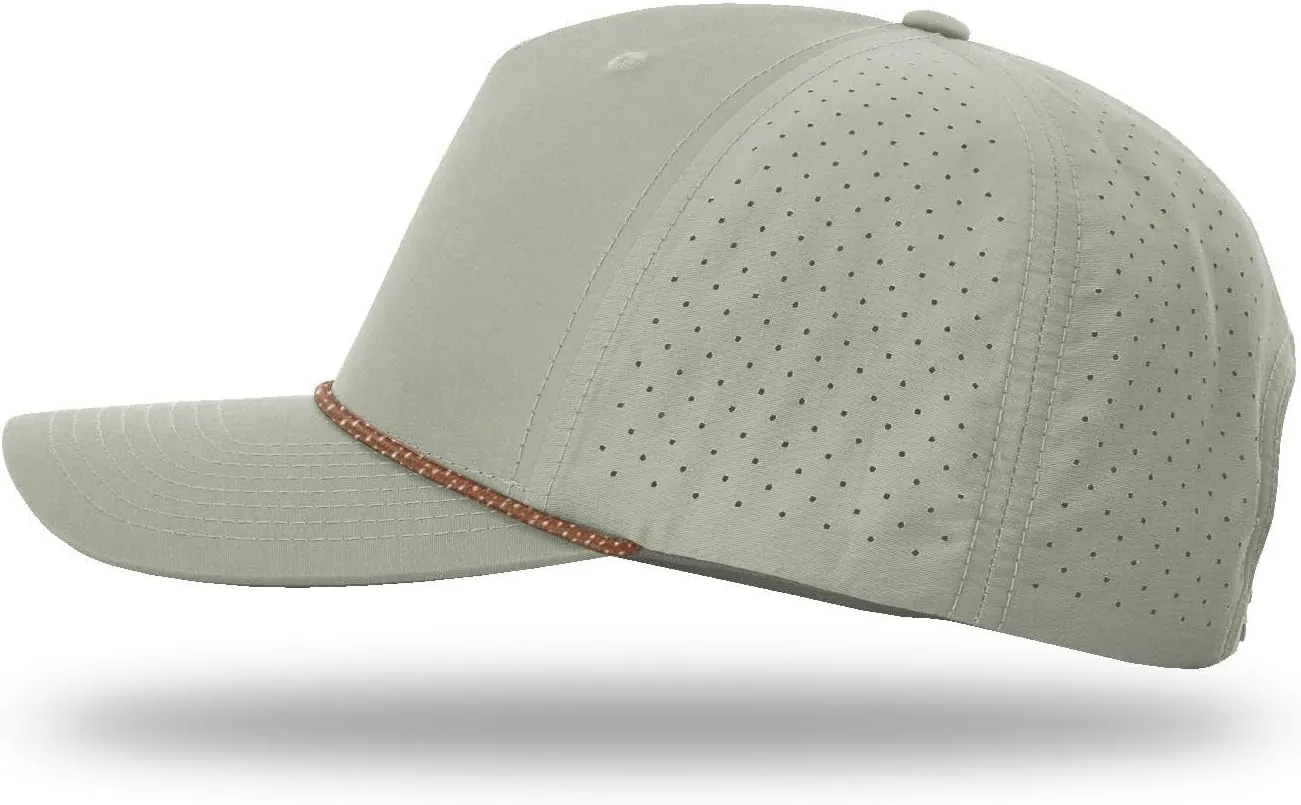 The Hat Pros Richardson 355 Laser Perforated 5-Panel Trucker Snapback Hat Bundle with THP Hat & Clothing Brush