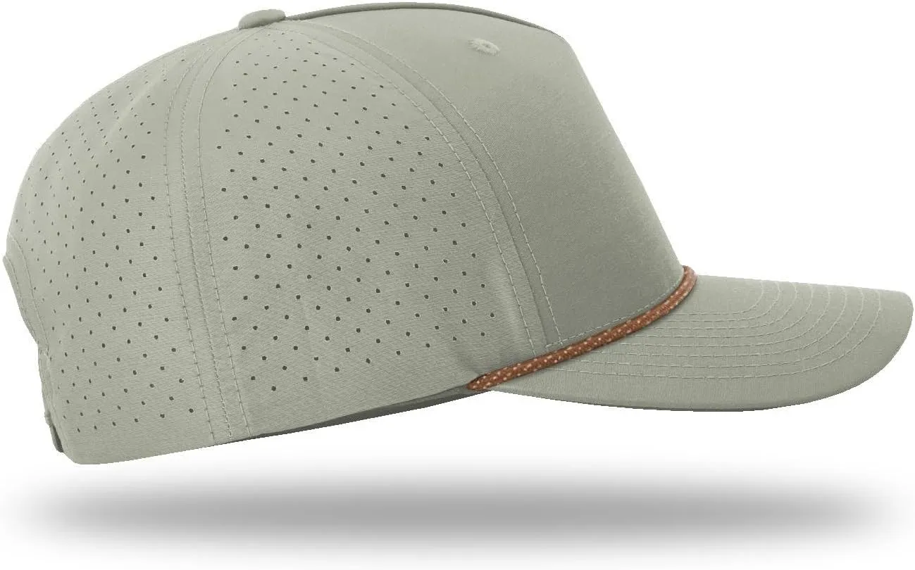 The Hat Pros Richardson 355 Laser Perforated 5-Panel Trucker Snapback Hat Bundle with THP Hat & Clothing Brush