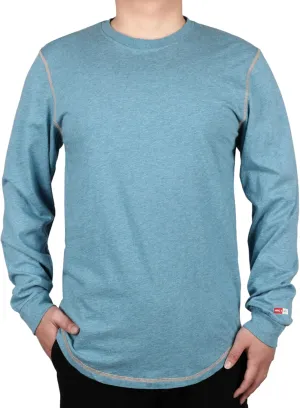 TICOMELA FR Shirts for Men 4oz Lightweight Flame Resistant Crewneck T-Shirts 100% Cotton Fire Retardant Henley Shirts