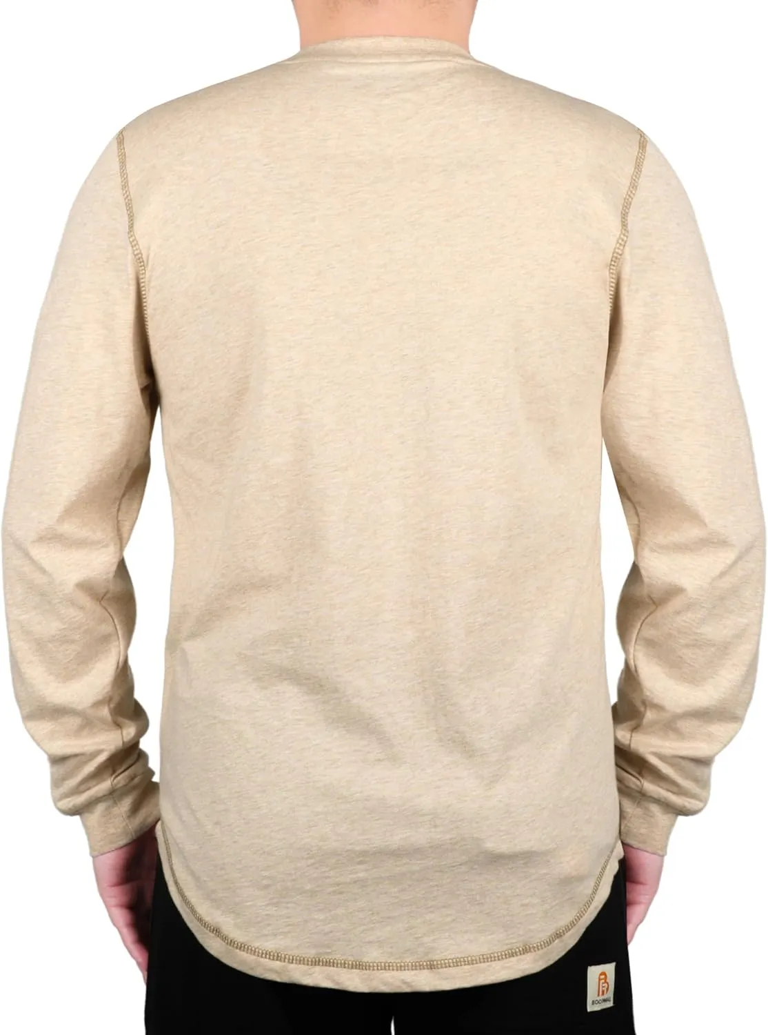 TICOMELA FR Shirts for Men 4oz Lightweight Flame Resistant Crewneck T-Shirts 100% Cotton Fire Retardant Henley Shirts