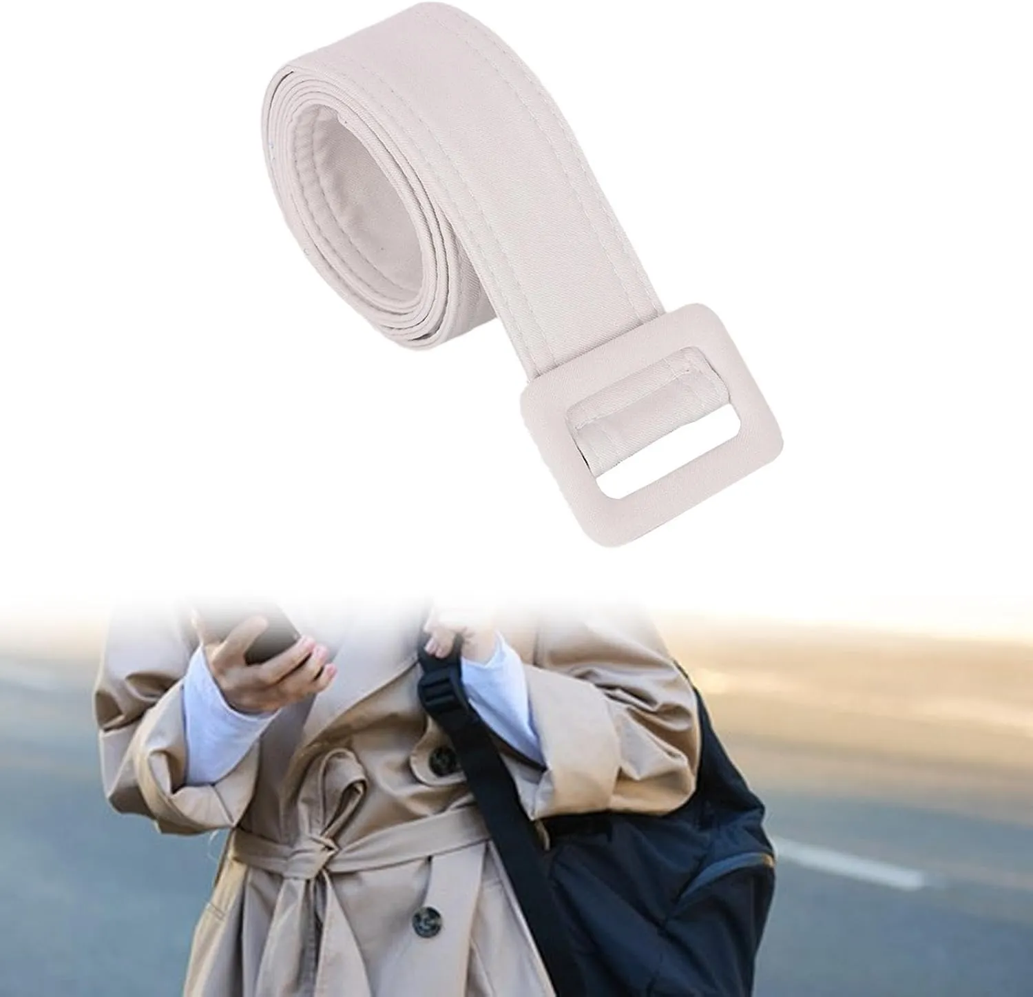 Trench Coat Belt Overcoat Waist Belt for Trench Coat Ladies Jacket Overcoat Slim