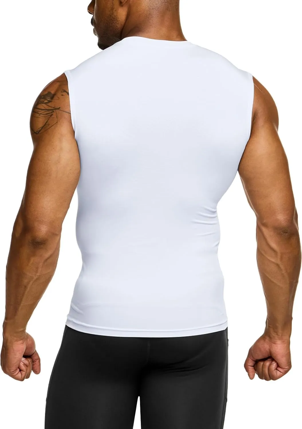 TSLA Men's Sleeveless Workout Shirts, Dry Fit Running Compression Cutoff Shirts, Athletic Training Tank Top