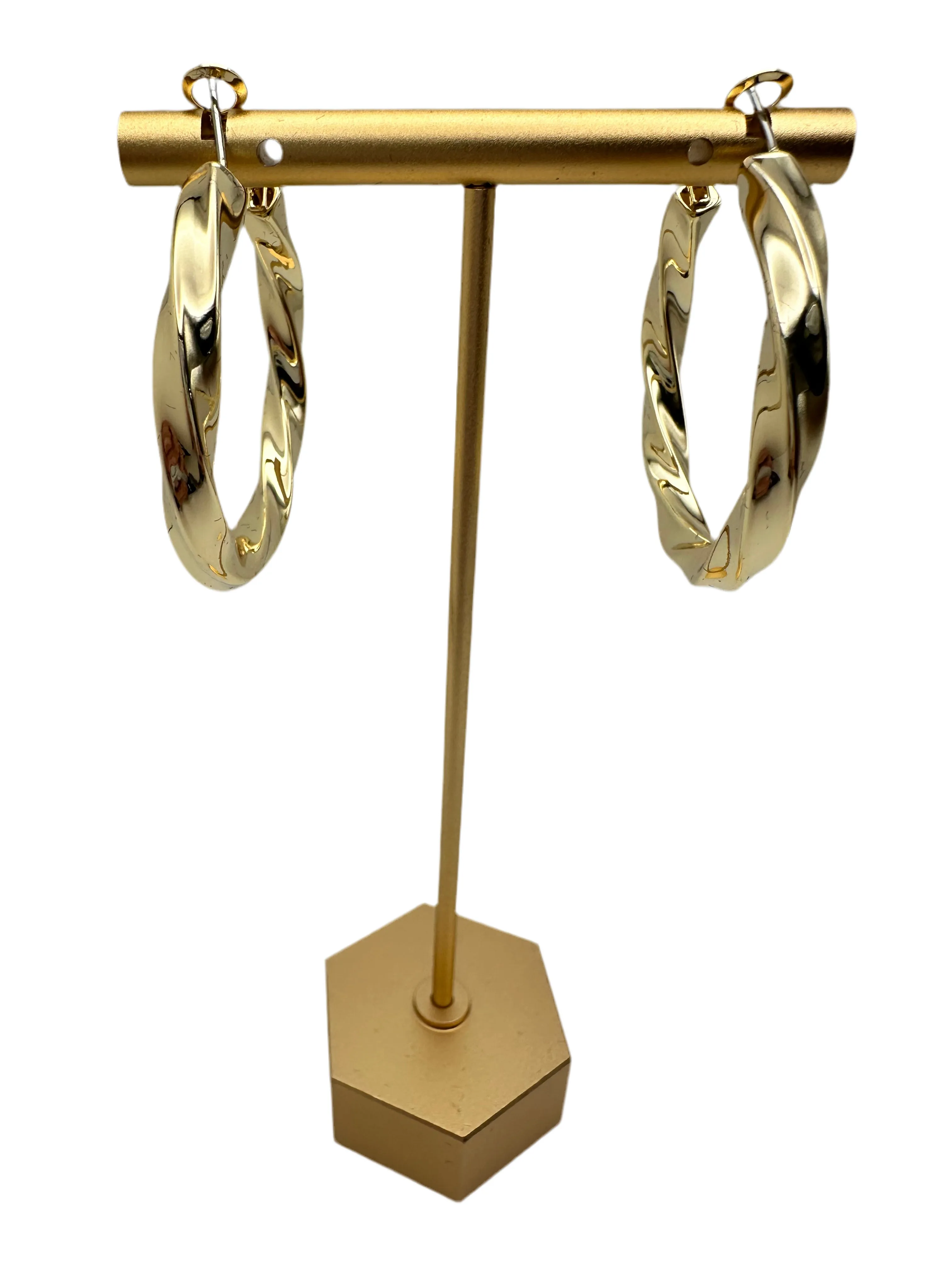 Twisty Hoop Earrings