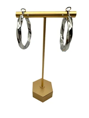 Twisty Hoop Earrings