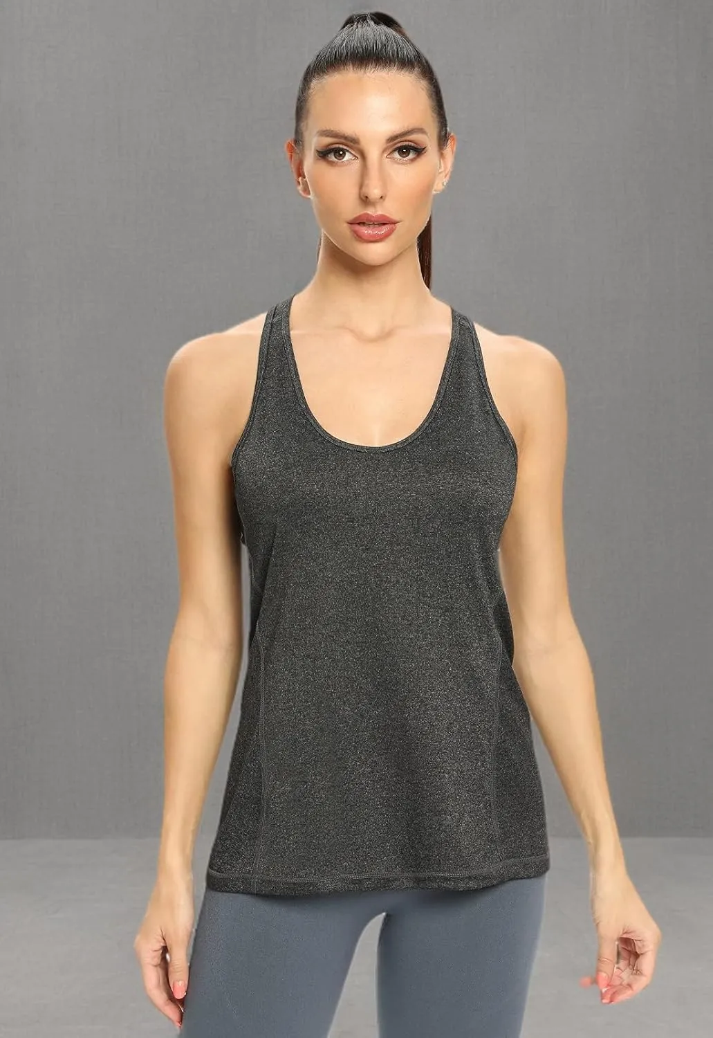 Vislivin Workout Tank Tops for Women Racerback Athletic Tanks Running Exercise Gym Tank Top - 4 Packs