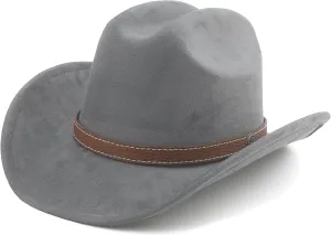 Western Cowboy Hat for Women Men Small Short Wide Brim Beach Cowgirls Cattleman Cowboys Hats