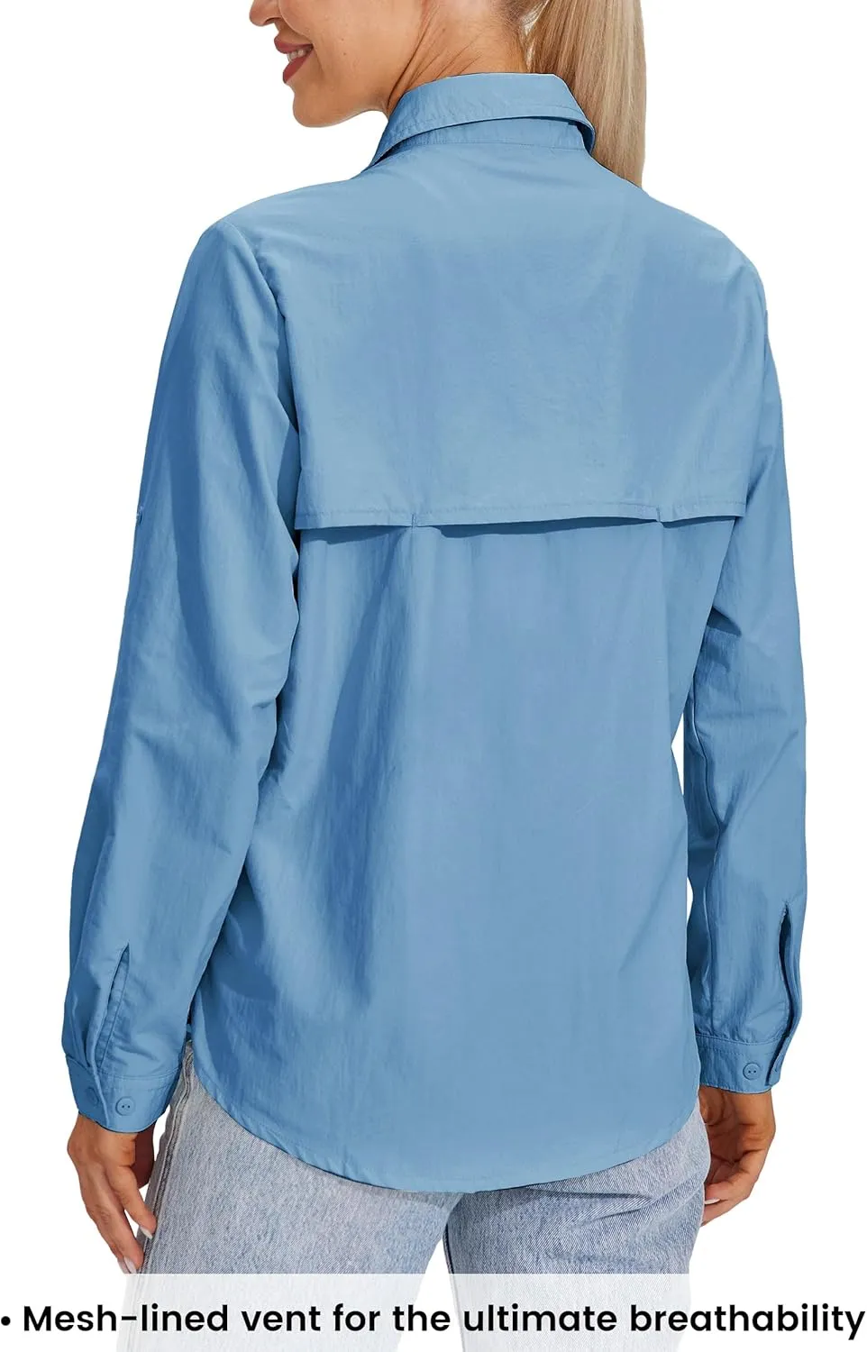 Willit Women's UPF 50  Sun Protection Shirts Long Sleeve Fishing Shirts SPF Quick Dry Hiking Outdoor Shirts