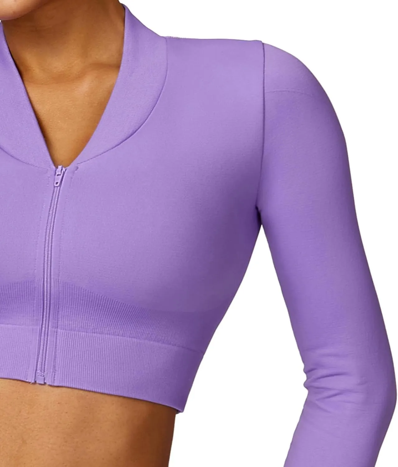 Women's 3 Piece Workout Sets, Seamless High Waist Flare Leggings Sports Bra and Zip Jacket