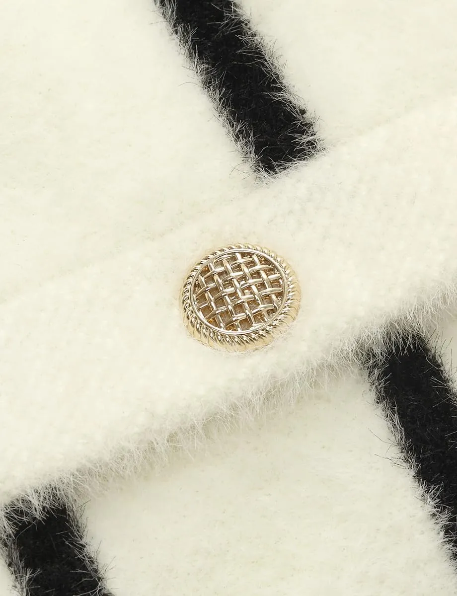 Women's Fashion Casual Cardigan Sweaters, Cropped Crewneck Button Up Knit Cardigans
