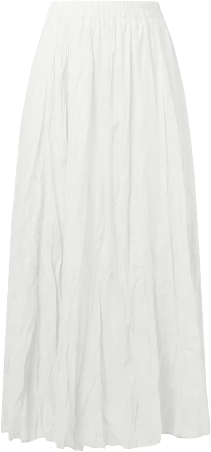 Womens Fashion Casual High Waist Fold A Dress Soild Vintage Loose Beach Wrap Maxi Long Skirt Women Skirt Suits