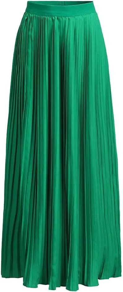 Womens Fashion High Waist Fold Soild Vintage Loose Beach Wrap Maxi Long Skirt Knee Length Knit Skirt