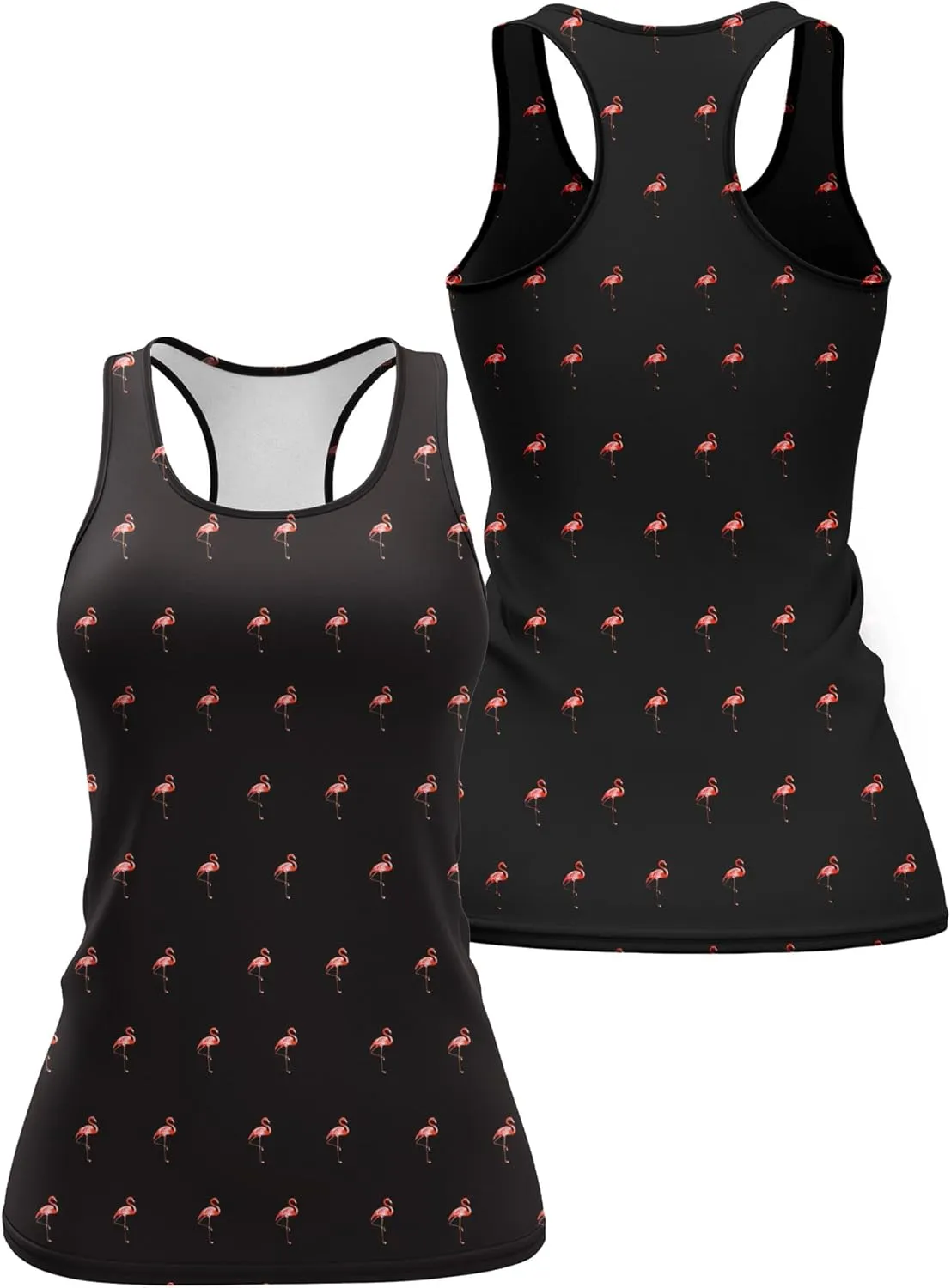 Womens Graphic Tank Tops Racerback Sleeveless Summer Floral Rose Design Tops