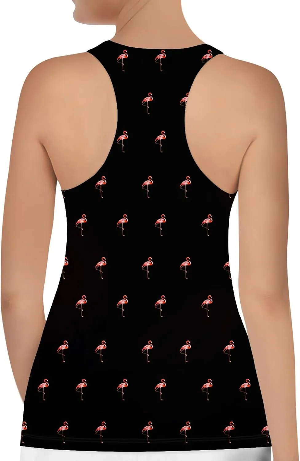 Womens Graphic Tank Tops Racerback Sleeveless Summer Floral Rose Design Tops