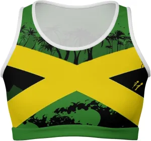 Zakqeik Womens Jamaica Flag Tank Tops Workout Cropped Casual Summer Camisole Sleeveless Tops