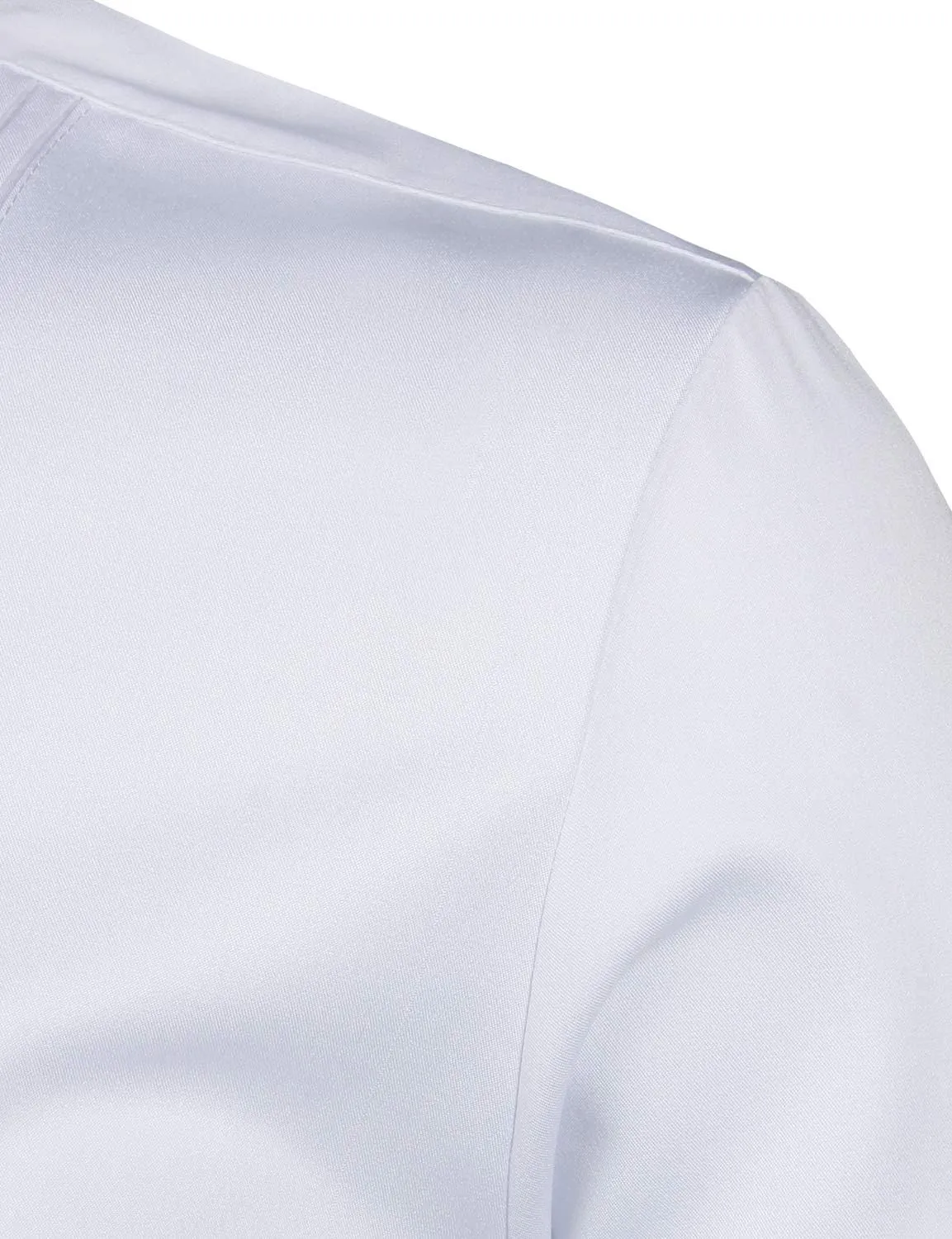 ZEROYAA Mens Slim Fit Long Sleeve Tuxedo Dress Shirts/Prom Performing Shirts