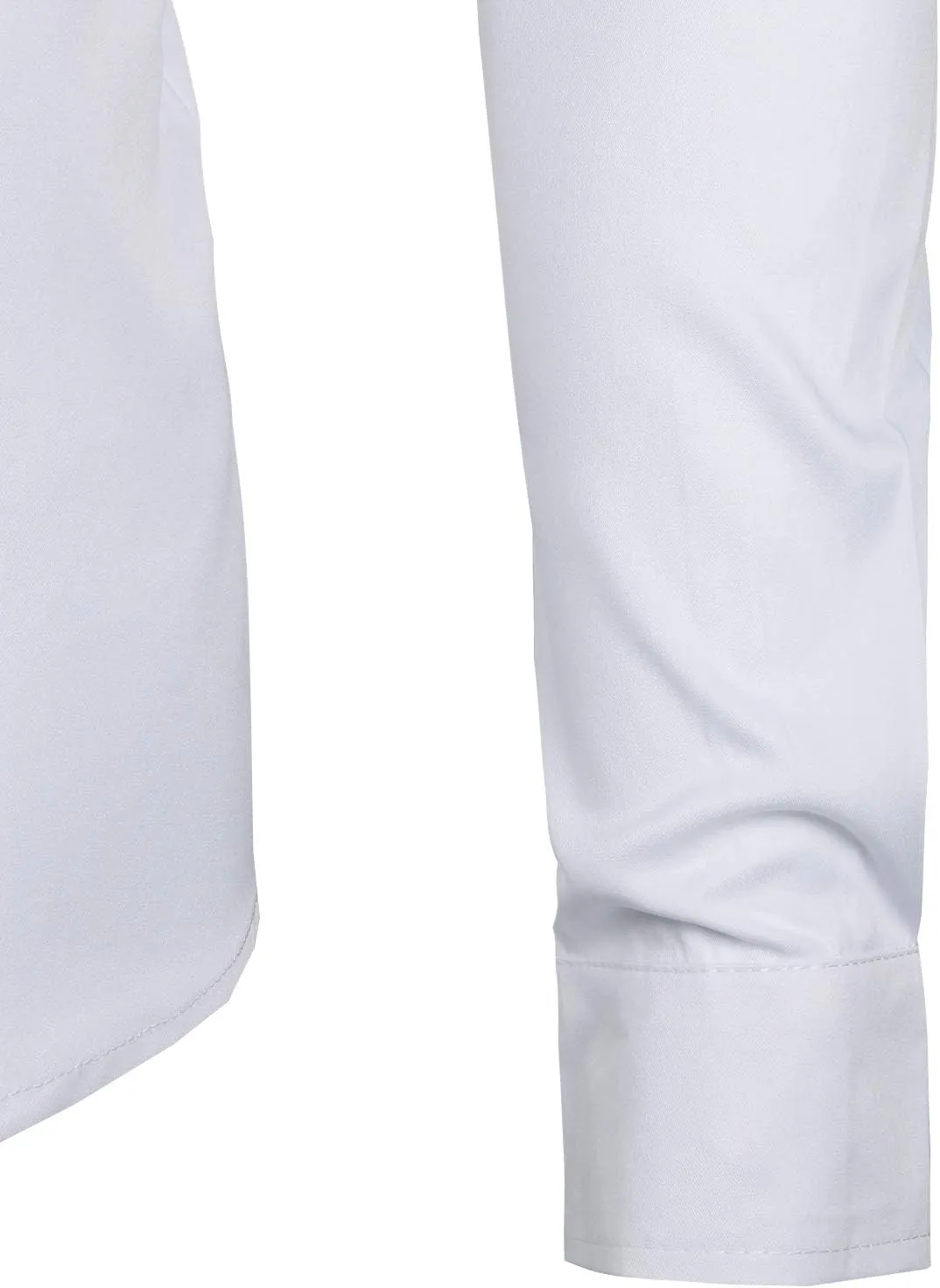 ZEROYAA Mens Slim Fit Long Sleeve Tuxedo Dress Shirts/Prom Performing Shirts