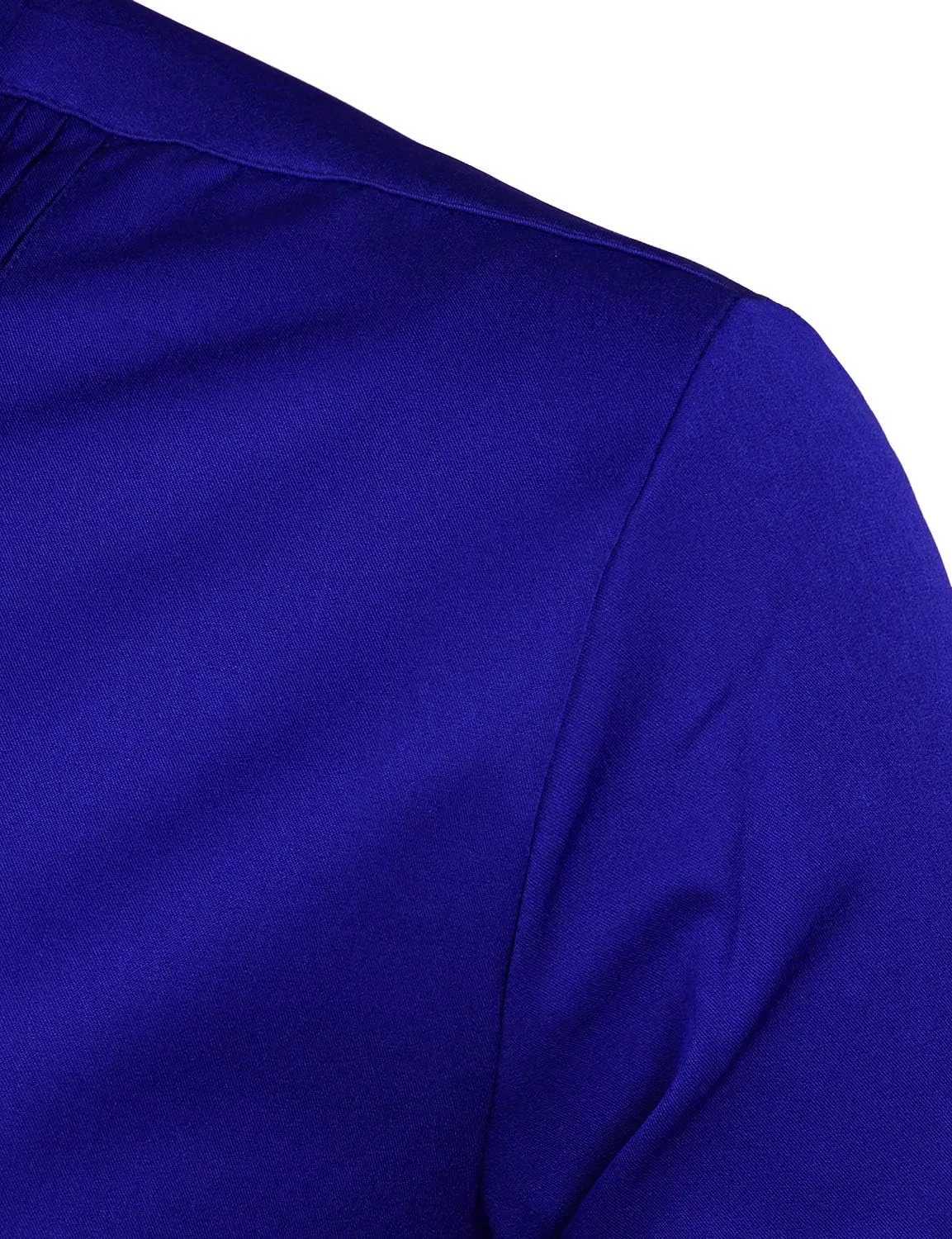 ZEROYAA Mens Slim Fit Long Sleeve Tuxedo Dress Shirts/Prom Performing Shirts