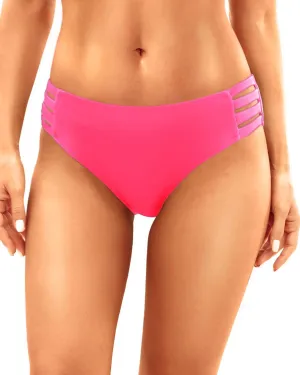 Zmart Women Strappy Bikini Bottoms Full Coverage Bathing Suit Swim Low Rise Cutout Swimsuit Bottom